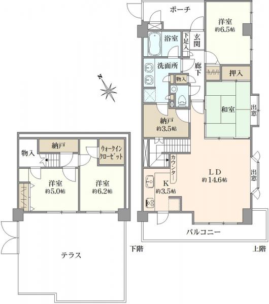 中古マンション 東京都立川市高松町１丁目 JR中央本線立川駅 5,350万円