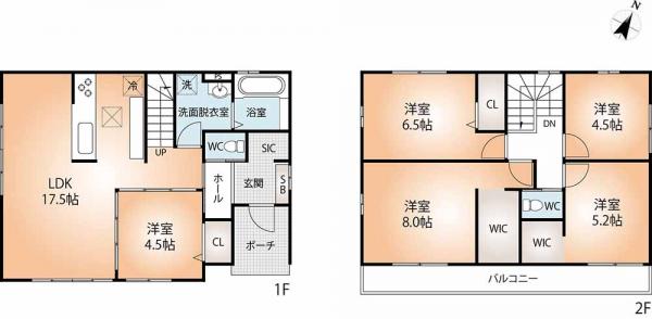 新築戸建 神戸市北区広陵町１丁目 神戸電鉄有馬線山の街駅 5,498万円