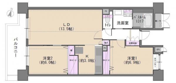 中古マンション 北区赤羽北２丁目 JR埼京線北赤羽駅 5,980万円