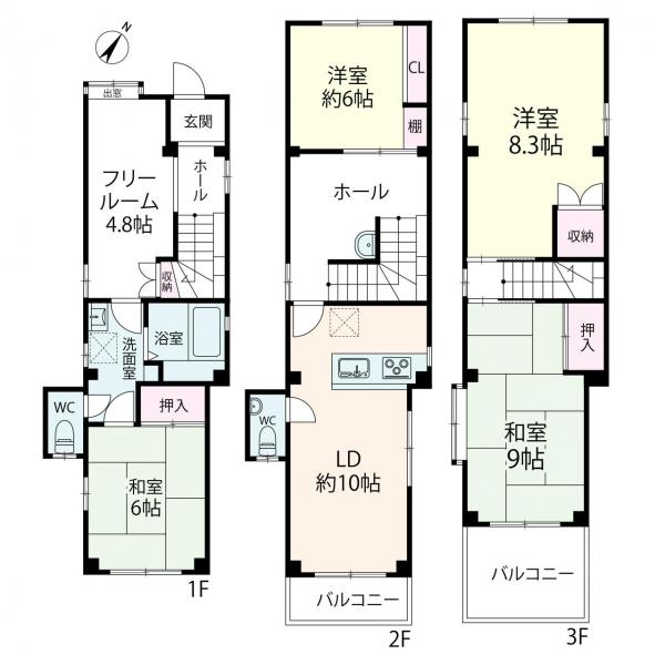 中古戸建 大阪市福島区吉野３丁目 JR大阪環状線野田駅 4,280万円
