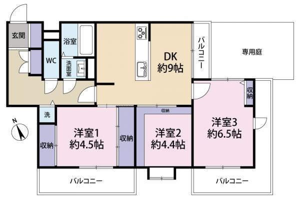 中古マンション 練馬区石神井町５丁目 西武池袋線石神井公園駅 3,780万円