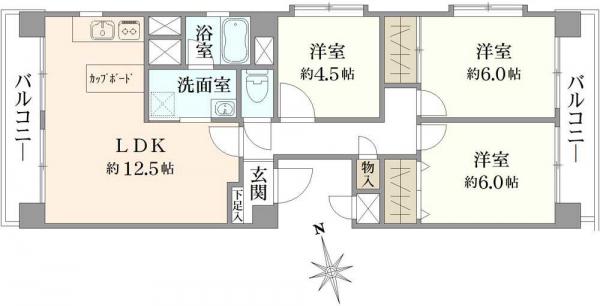 中古マンション 千葉県市川市二俣1丁目 JR中央・総武線西船橋駅 2,399万円