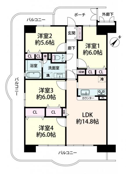 中古マンション 豊中市三和町2丁目 阪急宝塚線庄内駅 4,298万円