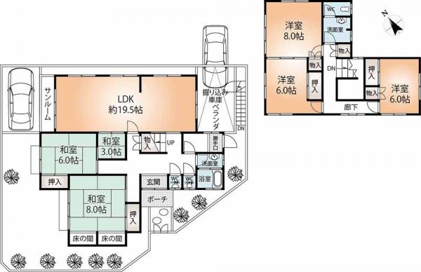 中古戸建 神戸市北区筑紫が丘４丁目 JR東海道本線（米原〜神戸）三ノ宮駅 1,780万円