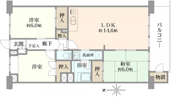 中古マンション 千葉県松戸市新松戸北１丁目 千代田常磐線新松戸駅 1,700万円