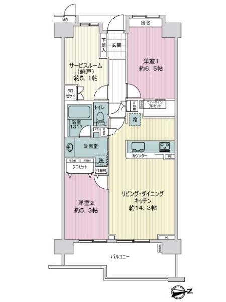 中古マンション 東京都足立区梅田３丁目 東武大師線梅島駅 3,898万円