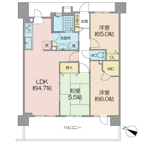 中古マンション さいたま市大宮区土手町１丁目 東武野田線北大宮駅 4,490万円