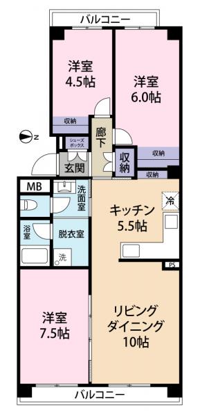 中古マンション 江戸川区清新町1丁目 東西線西葛西駅 5,480万円