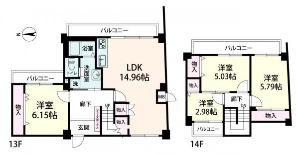 中古マンション 大阪市中央区本町橋 大阪メトロ中央線堺筋本町駅 5,580万円