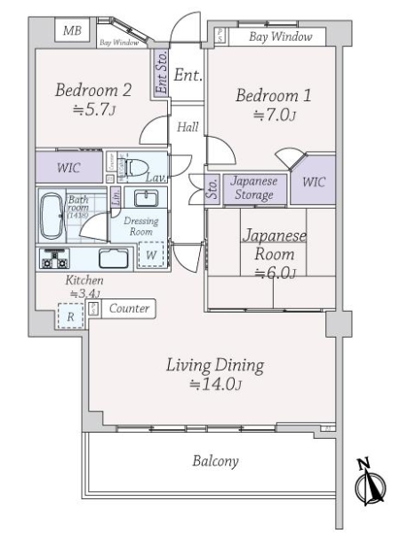 中古マンション 東京都武蔵野市境５丁目 JR中央本線武蔵境駅 5,980万円