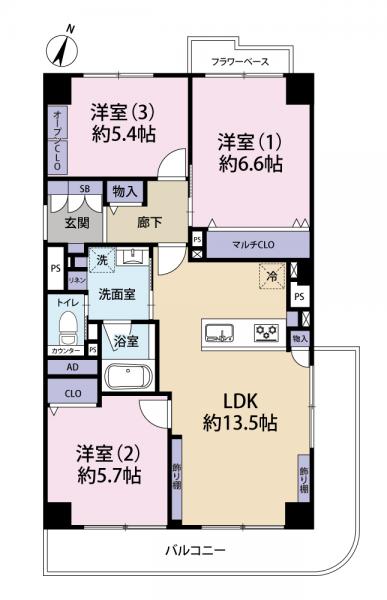 中古マンション 杉並区大宮２丁目 京王井の頭線西永福駅 5,299万円