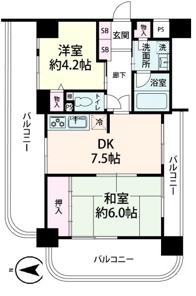 中古マンション 大阪市中央区東平2丁目1-28 近鉄大阪線大阪上本町駅 2,480万円
