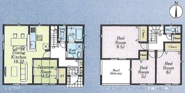 新築戸建 さいたま市西区大字飯田新田614-6 JR京浜東北線大宮駅 3,080万円