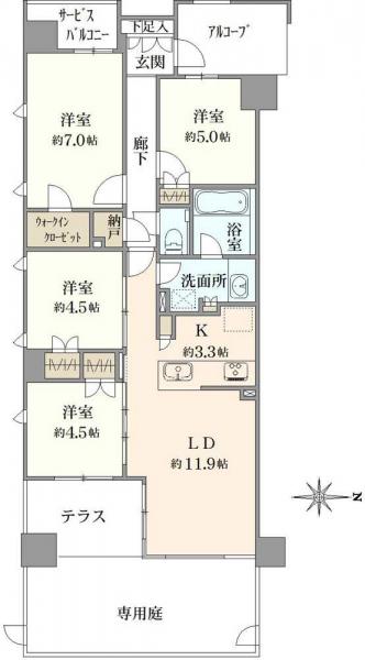中古マンション 東京都練馬区立野町 西武西武園線武蔵関駅 9,480万円