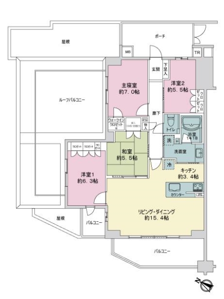中古マンション 東京都足立区新田１丁目 南北線王子神谷駅 5,780万円