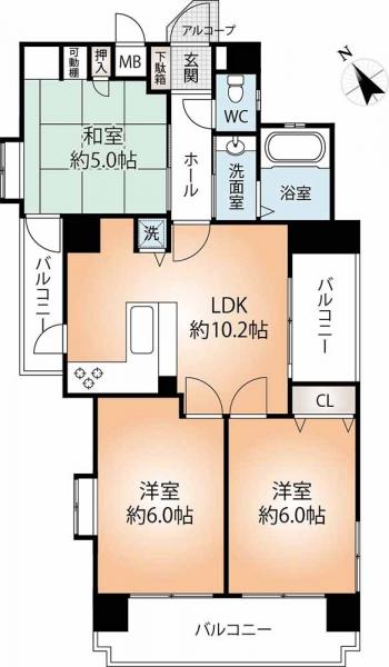 中古マンション 神戸市中央区加納町2丁目 神戸市営地下鉄西神山手線新神戸駅 2,580万円