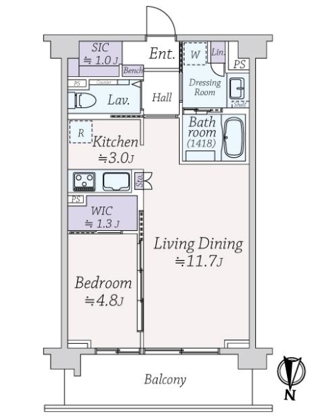 中古マンション 東京都国分寺市西町１丁目 JR中央本線国立駅 4,380万円