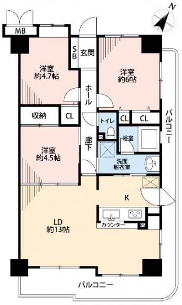 中古マンション 神戸市須磨区道正台１丁目 神戸市営地下鉄西神山手線妙法寺駅 2,199万円