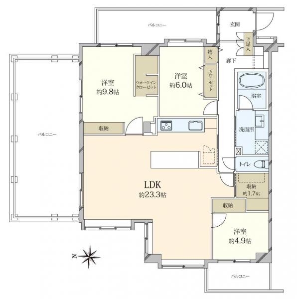 中古マンション 東京都中野区上鷺宮３丁目 西武豊島線富士見台駅 1億1,800万円