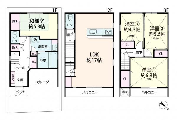 中古戸建 大阪市西淀川区姫里３丁目 阪神本線姫島駅 3,990万円