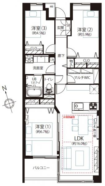 中古マンション 豊島区南長崎４丁目 都営大江戸線落合南長崎駅 1億700万円
