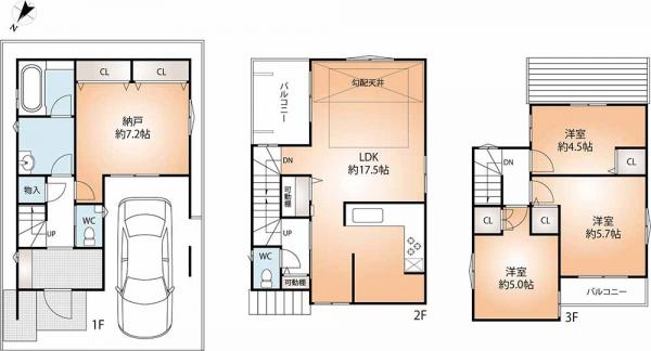 新築戸建 神戸市長田区日吉町６丁目 JR山陽本線鷹取駅 4,480万円