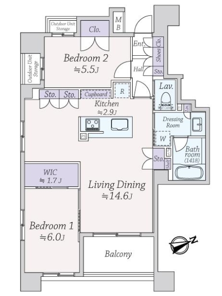 中古マンション 東京都墨田区文花３丁目 東武亀戸線小村井駅 5,780万円