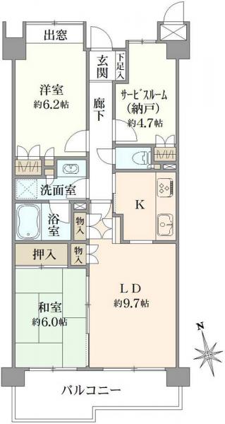 中古マンション 東京都小平市回田町 JR中央本線武蔵小金井駅 2,780万円