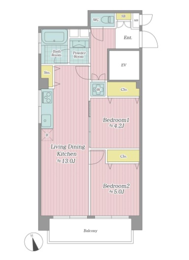 中古マンション 中野区東中野１丁目 JR中央・総武線東中野駅 4,999万円