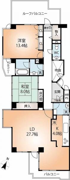 中古マンション 神戸市中央区熊内町２丁目 神戸市営地下鉄西神山手線新神戸駅 4,980万円
