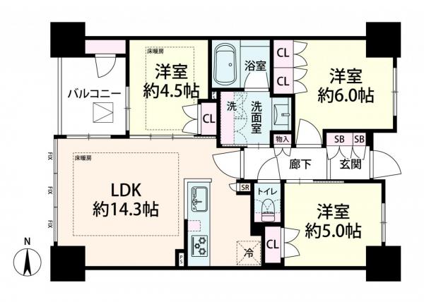 中古マンション 大阪市天王寺区大道２丁目 大阪メトロ御堂筋線天王寺駅 8,980万円