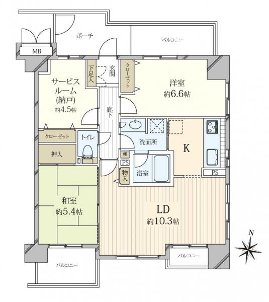 中古マンション 埼玉県さいたま市大宮区下町２丁目 JR京浜東北線大宮駅 4,480万円