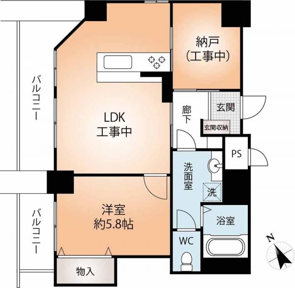 中古マンション 神戸市兵庫区新開地１丁目 神戸市営地下鉄西神山手線湊川公園駅 1,680万円
