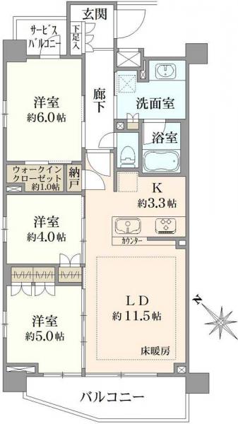 中古マンション 千葉県市川市大和田１丁目 JR中央・総武線本八幡駅 6,880万円