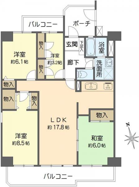 中古マンション 大阪府吹田市五月が丘東 阪急千里線南千里駅 2,740万円
