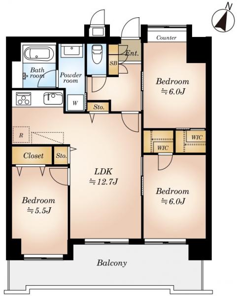 中古マンション 東大和市桜が丘４丁目 多摩モノレール玉川上水駅 3,598万円