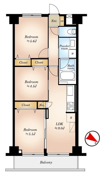 中古マンション 立川市上砂町５丁目 西武拝島線武蔵砂川駅 2,298万円