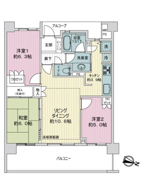 中古マンション 東京都葛飾区柴又２丁目 京成金町線柴又駅 4,250万円