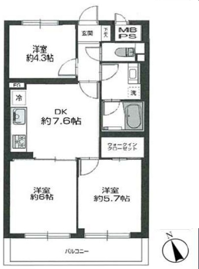 中古マンション 中野区中野６丁目 JR中央線中野駅 6,380万円