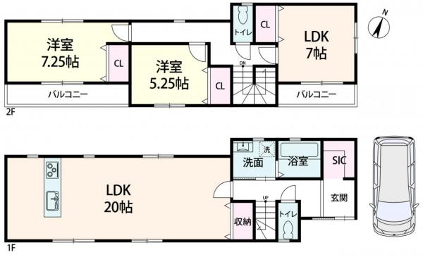 新築戸建 尼崎市道意町５丁目5 阪神本線尼崎センタープール前駅 3,680万円