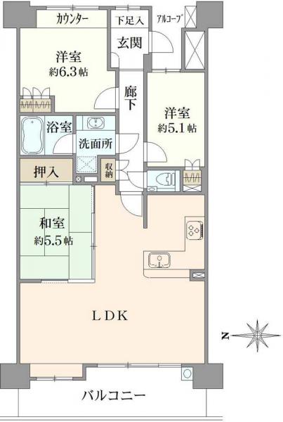 中古マンション 東京都足立区梅田７丁目 東武大師線梅島駅 6,980万円