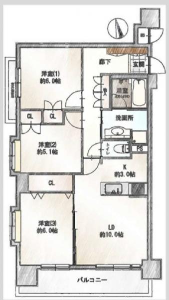中古マンション 荒川区荒川３丁目 都電荒川線荒川区役所前駅 6,980万円