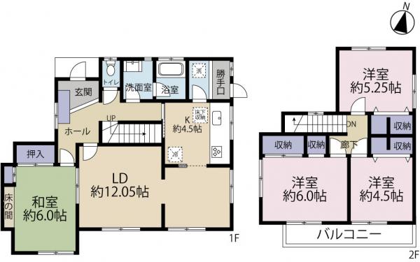 中古戸建 八王子市北野台4丁目 京王高尾線北野駅 3,300万円