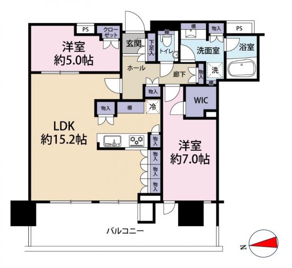 中古マンション 中央区晴海５丁目 都営大江戸線勝どき駅 1億9,800万円