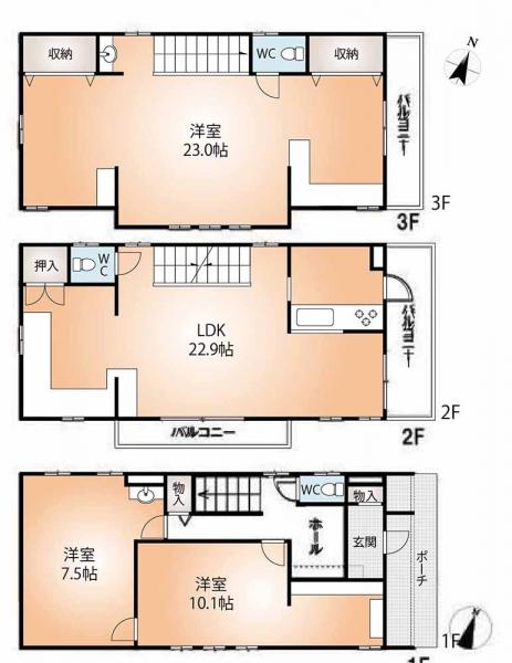 中古戸建 神戸市東灘区岡本４丁目 JR東海道本線（米原〜神戸）摂津本山駅 5,800万円