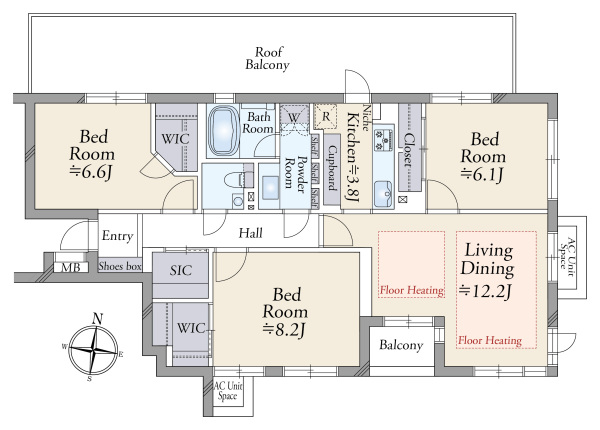 中古マンション 東京都目黒区東が丘２丁目 東急田園都市線駒沢大学駅 1億5,200万円