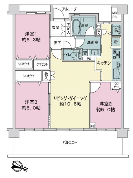 中古マンション 東京都葛飾区柴又２丁目 京成金町線柴又駅 4,780万円