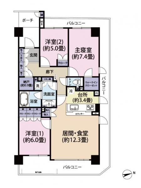 中古マンション 中野区中央１丁目 丸の内線中野坂上駅 1億2,500万円