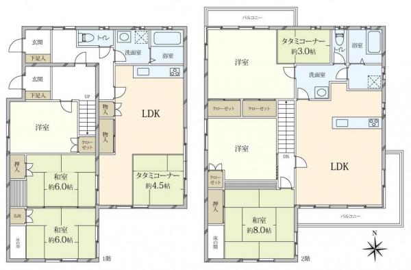 中古戸建 兵庫県西宮市北六甲台２丁目 JR福知山線西宮名塩駅 2,380万円