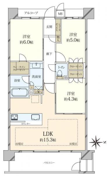 中古マンション 兵庫県尼崎市武庫之荘本町2丁目 阪急神戸線武庫之荘駅 4,980万円